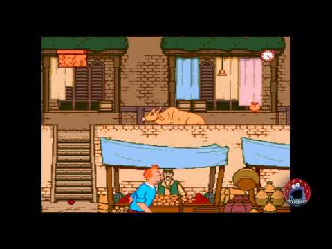 TINTIN AU TIBET COMPLET BOÎTE NOTICE SEGA MEGADRIVE PAL FR