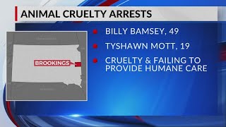 Two men arrested in Brookings for animal cruelty