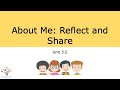 About Me: Reflect and Share | Lesson 3.5 | ACT | ECforALL