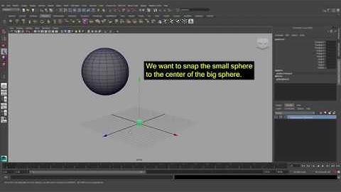 Maya Tutorial - Snap an Object to the Center of Another Object