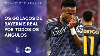 Os golaços de Bayern 2 x 2 Real Madrid por todos os ângulos