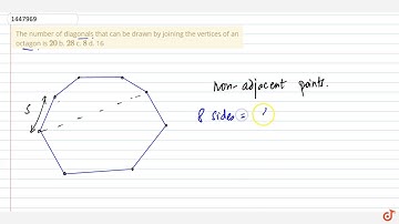 The number of diagonals that can be drawn by joining the vertices of an    octagon is   ltmath