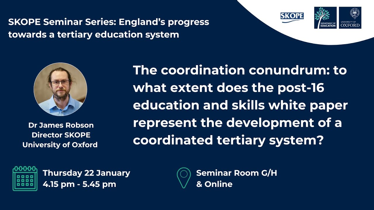 SKOPE Seminar Series: Dr James Robson (University of Oxford)