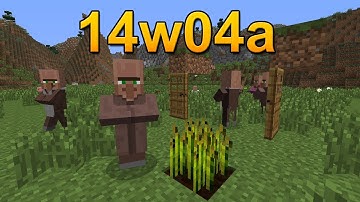 Minecraft 14w04a [1.8] - New Villager AI and OP Looting!