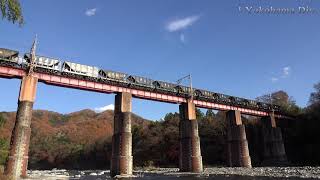 秩父鉄道　親鼻ー上長瀞　石灰貨物列車