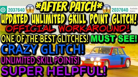 **AFTER PATCH** UPDATED UNLIMITED SKILL POINT GLITCH in Forza Horizon 4! (MUST SEE)