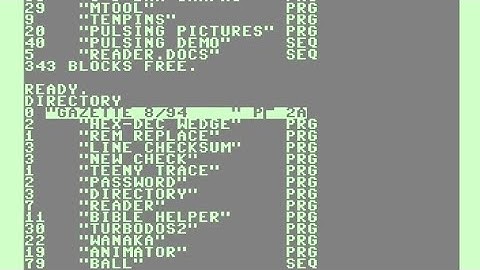 Fours Ways To Show The C128 Disk Directory