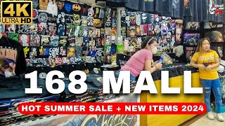 [4K] HOT Summer SALE 168 MALL Divisoria Tondo Manila | Bargain Market Tour 2024