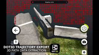 Trajectory Export in Dot3D | Save your 3D camera positions & poses
