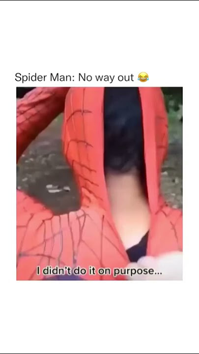 The spider chose him - spiderman no way out #short #funny #meme #spiderman #trynottolaugh #fail