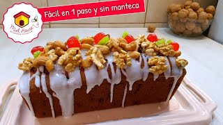 Budin navideño SIN MANTECA super facil y delicioso