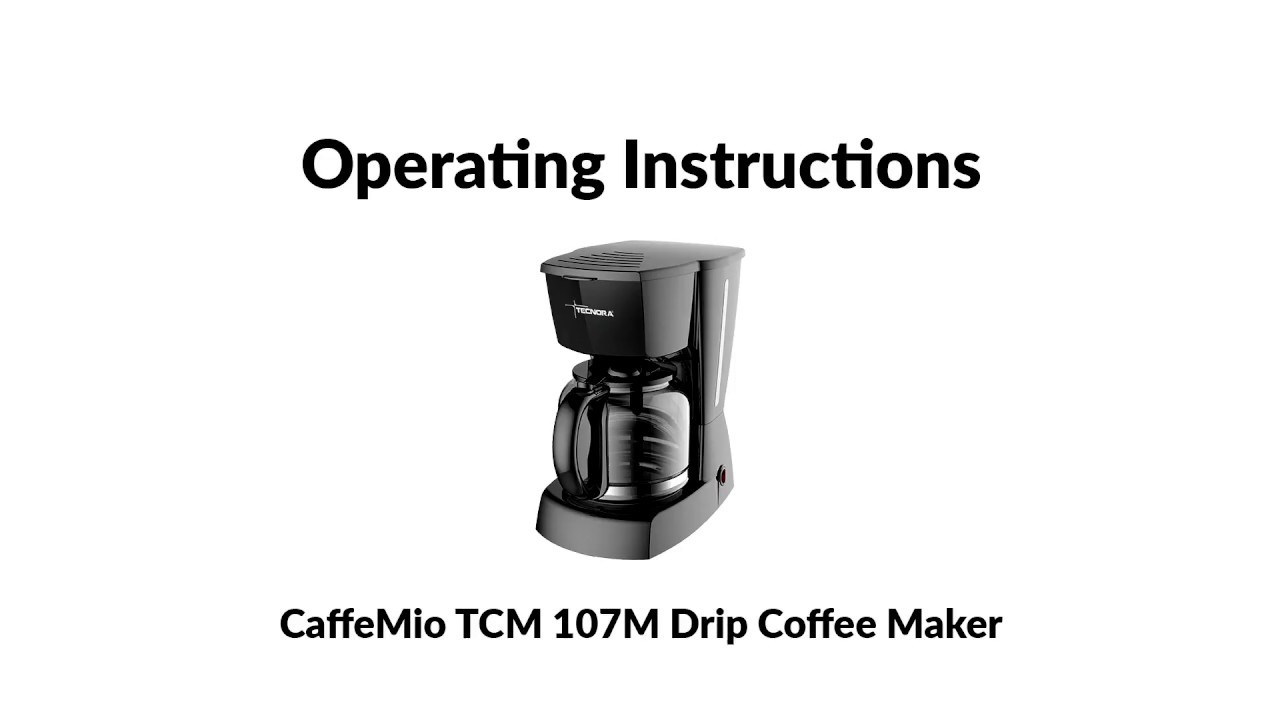 Tecnora Caffemio Drip Coffee Maker 