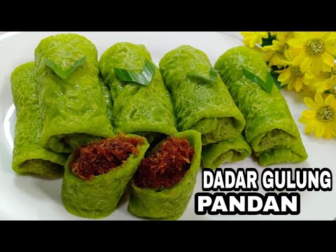 Panduan Memasak DADAR GULUNG PANDAN ISI UNTI KELAPA || RASANYA ENAK KULITNYA LENTUR BERPORI DAN ISIANNYA LEGIT Yang Bergizi