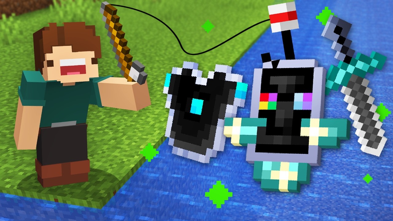 Minecraft, But Fishing Drops Infinity Items...