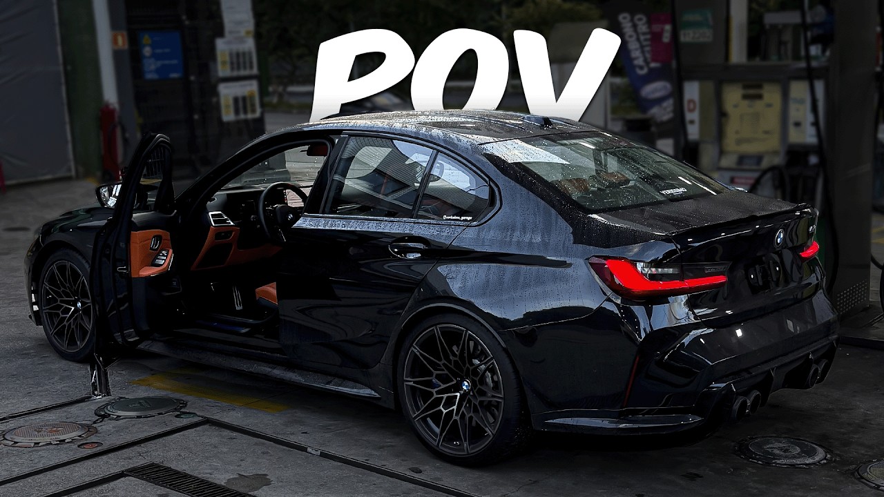 POV BMW M3 COMPETITION RASGANDO SÃO PAULO! ESCAPE FULL TITÂNIO