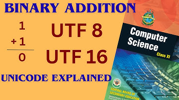Binary Addition Explained|Unicode Encoding Scheme|ASCII|Data Representation