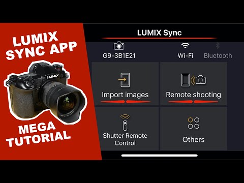 How to use the LUMIX Sync App