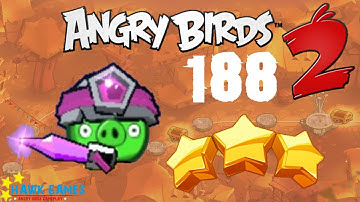 Angry Birds 2 - 3 Stars Walkthrough Level 188 [4K 60FPS]