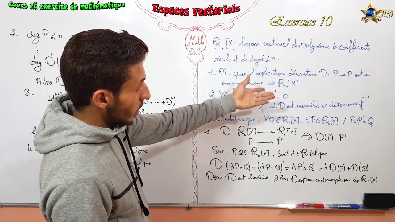 Exercice 10 De L espaces Vectoriels YouTube