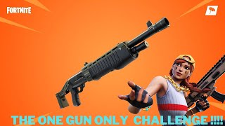 THE ONE GUN ONLY CHALLENGE!!!!