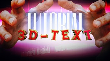 HOW TO CREATE 3D-TEXT LIKE AE IN NODE EDITOR (IN MOBILE)