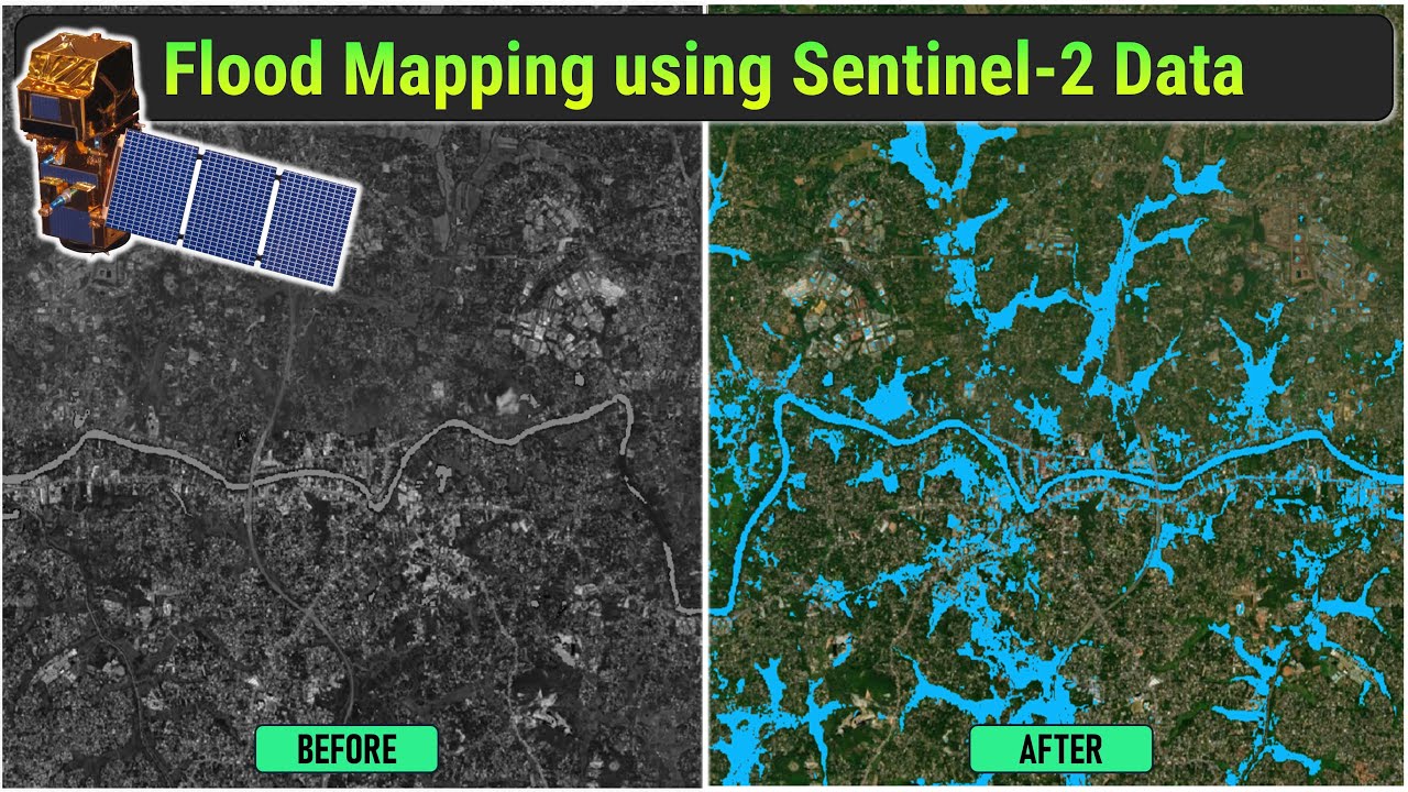 Учебное пособие по составлению карт наводнений с использованием данных Sentinel-2 и QGIS.