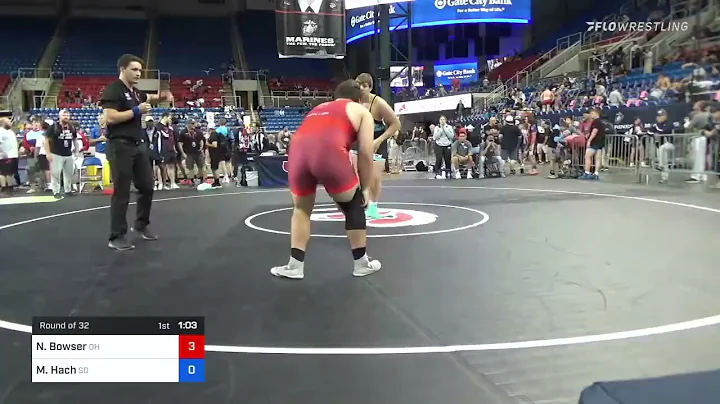 285 Lbs Round Of 32 - Nicholas Bowser, Ohio Vs Mic...