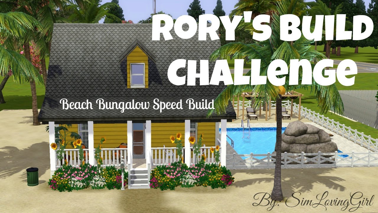 The Sims 3: Speed Build | Beach Bungalow | Rory's Build Challenge #5