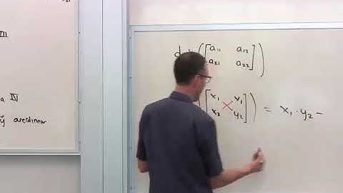 Applied Linear Algebra, Lesson 16, Video 12: Definition of 2-by-2 Determinant using Geometry