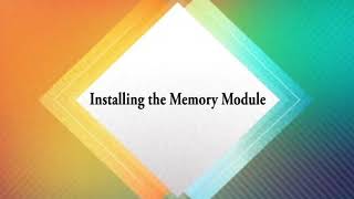Installing the Memory from the System Unit