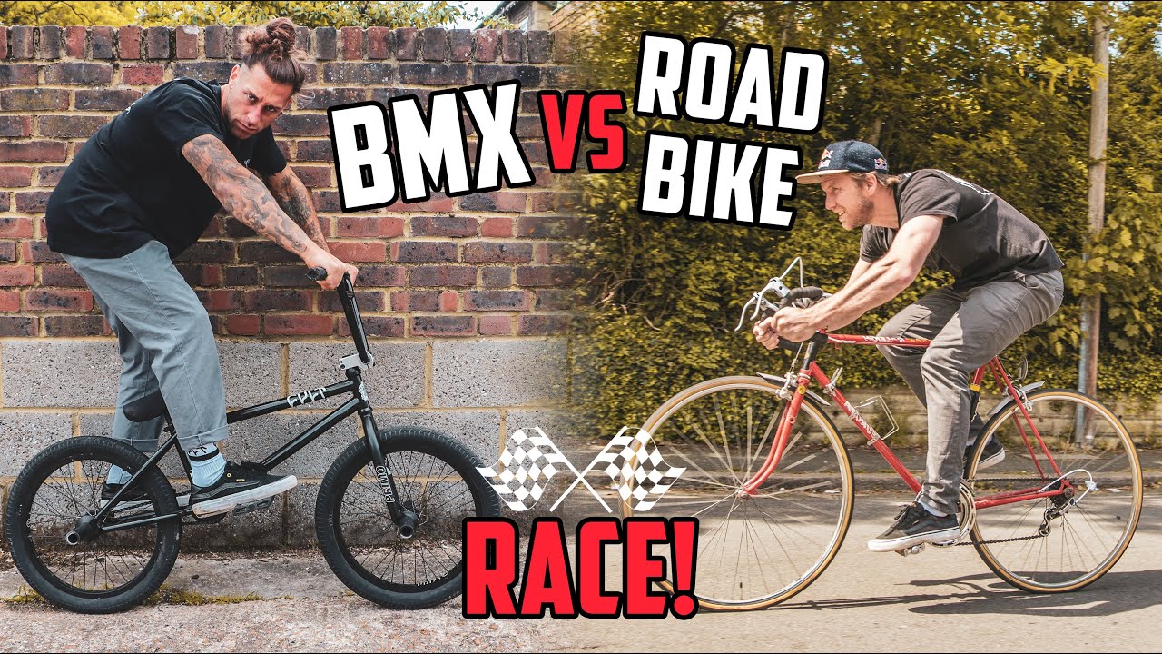 Bmx Vs Road Bike- Race Through Town!