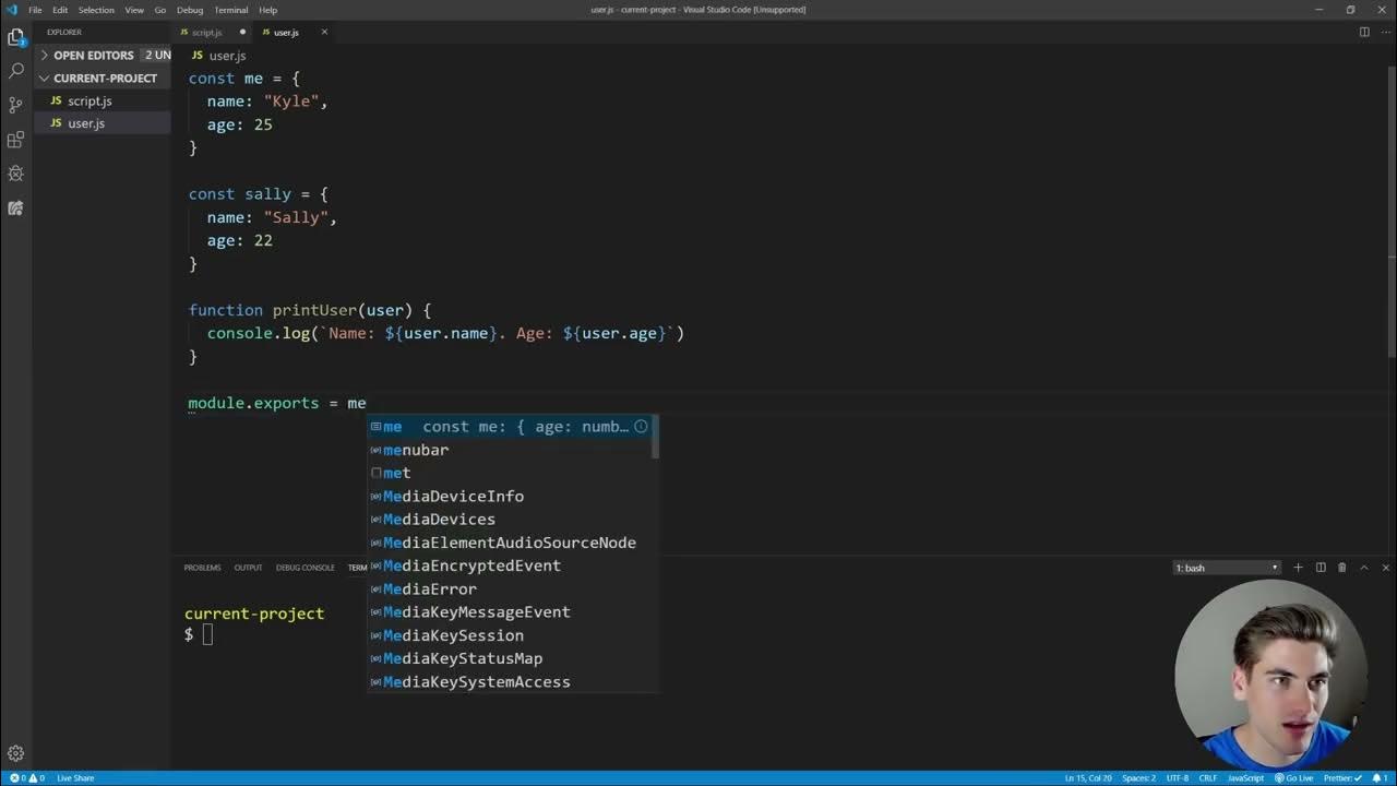 Advanced JavaScript Tutorial - 70 - YouTube