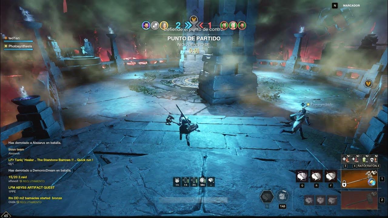 NEW WORLD.1 VS 3. BRUISER BUILD WHIT MJOLNIR. server Kronos. YouTube