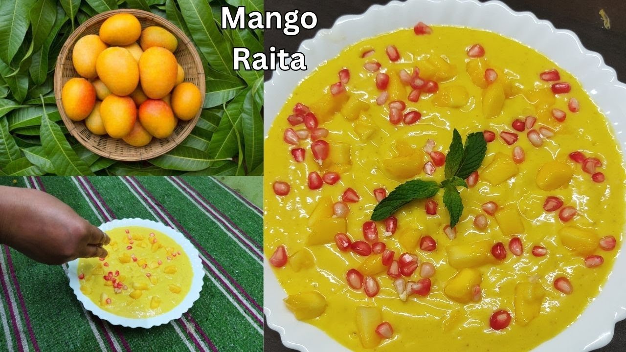 Mango Raya Mango Raita | Mango Recipes | Raita Recipes | Yogurt Recipes | Summer ...