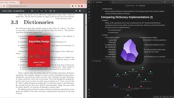 ASMR Typing (No Talking) | Dictionaries - Algorithm Design Manual - Chapter 3.3 | Obsidian.md.