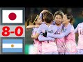 Japan vs argentina highlights  womens football friendly