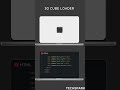 3D Cube Loader Using HTML &amp; CSS #2  |  #loading #animation #websitedesigns  #coding #cubeloader