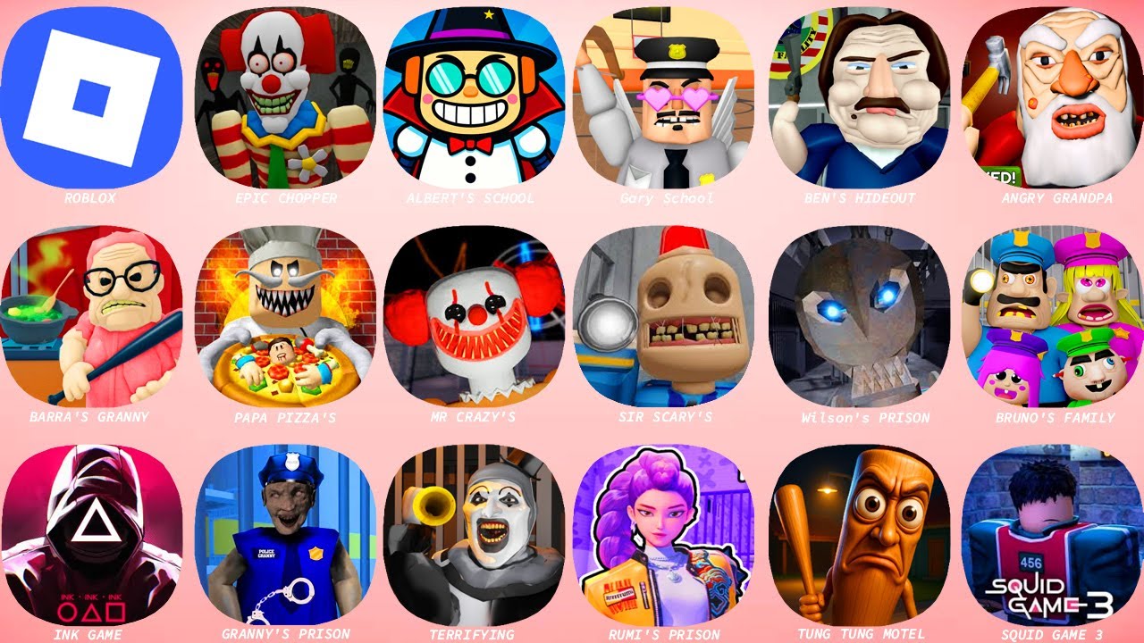 ROBLOX HARD MODE:Wilson's PRISON.ALBERT'S SCHOOL.BARRA GRANNY HOUSE.RUMI'S PRISON.MR.CRAZYS CARNIVAL