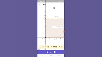 area of square on geogebra app