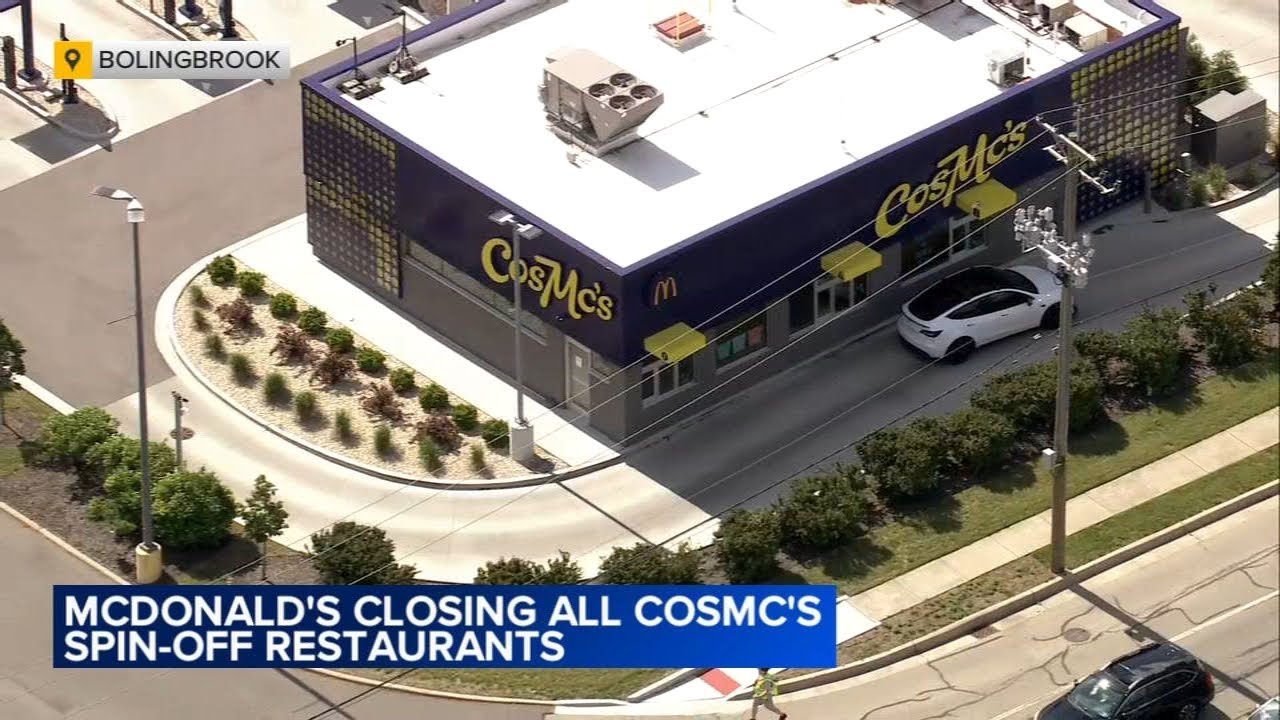 McDonald's closing all CosMc's spin-off restaurants, including 1st location in Bolingbrook