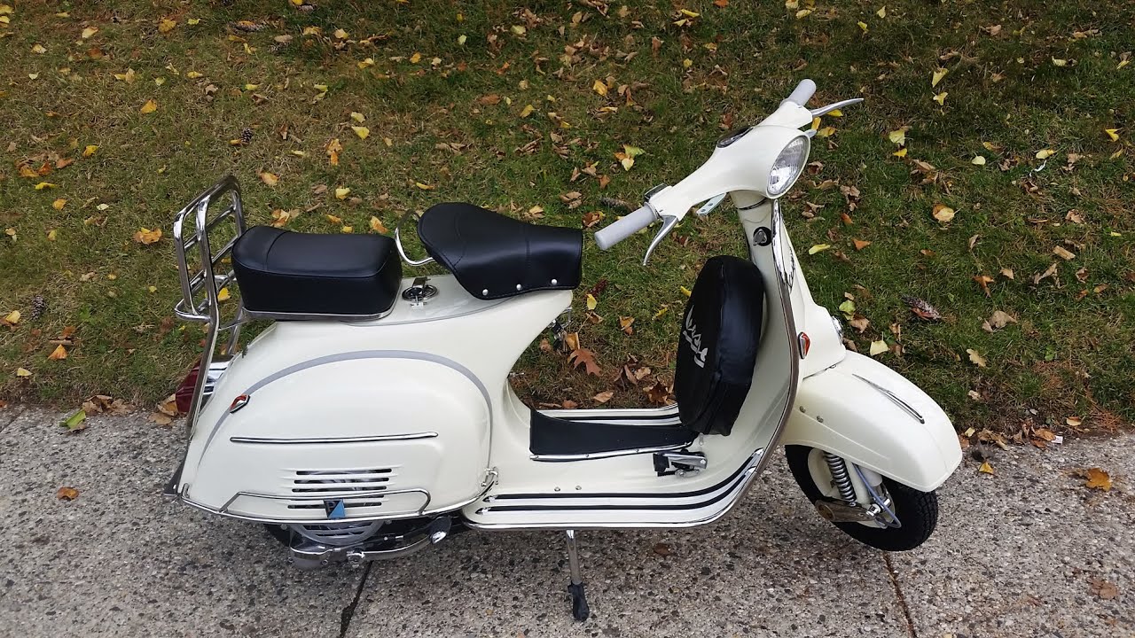 1966 ivory Vespa Super 150 VBC - YouTube