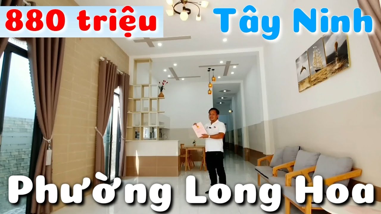 Bán nhà 880 triệu ở phường Long Hoa Tây Ninh đất 100% thổ cư gần đường Nguyễn Lương Bằng QL22B