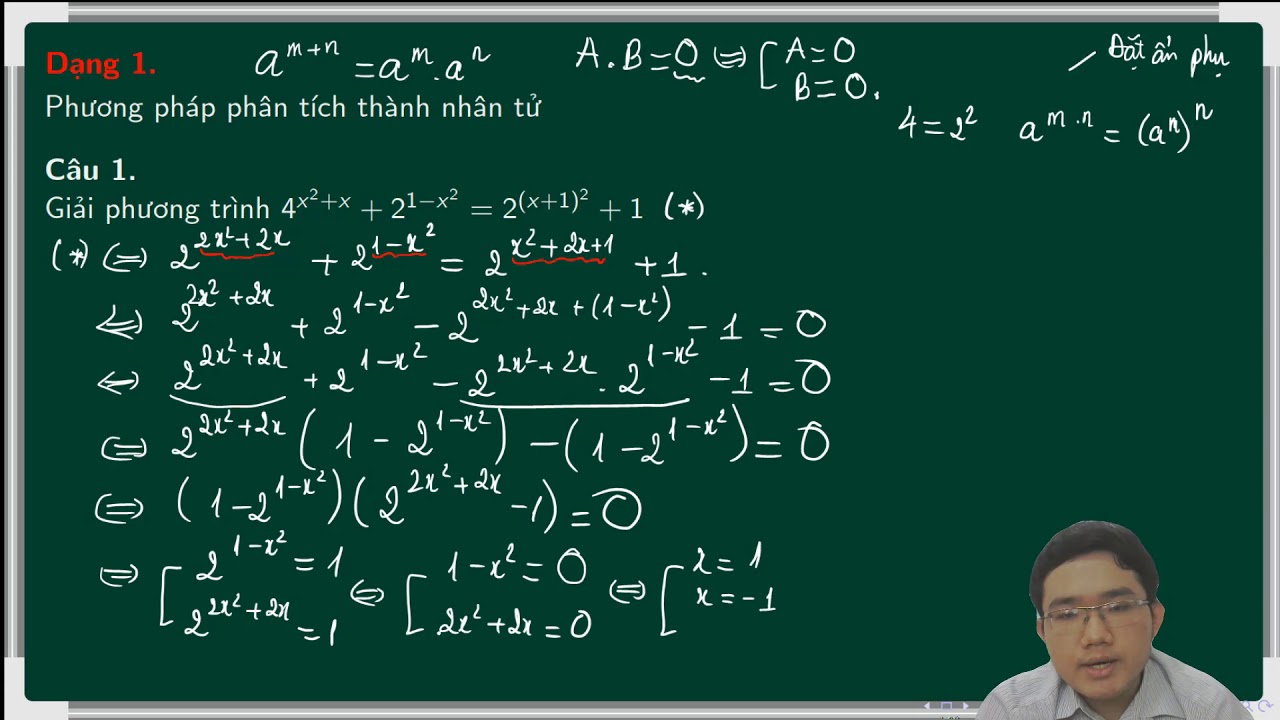 Chuyên đề Phương trình - Bất phương trình mũ - logarit nâng cao (phần 1)