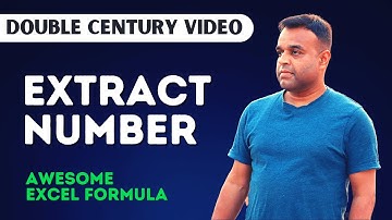 Extract Number from Text String in Excel | Vivekananda Sinha | Video 200