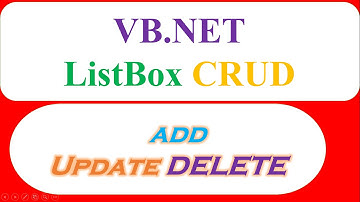 C# Windows Forms : ListBox CRUD  - Add Update Delete Clear