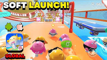 EGGY PARTY (English Ver.) Soft Launch Gameplay | APK Download | Best Fall Guys Like Mobile Game