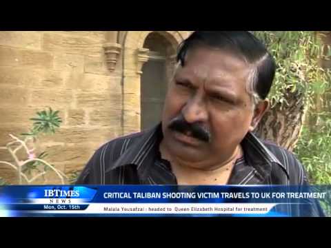Critical Taliban shooting victim travels to UK for treatment
