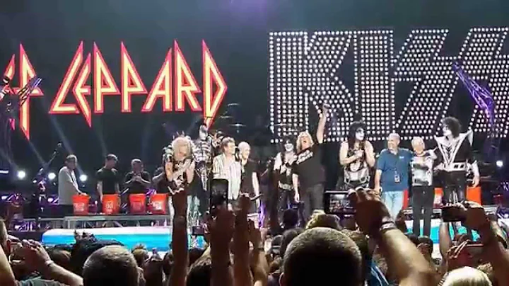 KISS and Def Leppard ALS Ice Bucket Challenge Noblesville Indy 2014