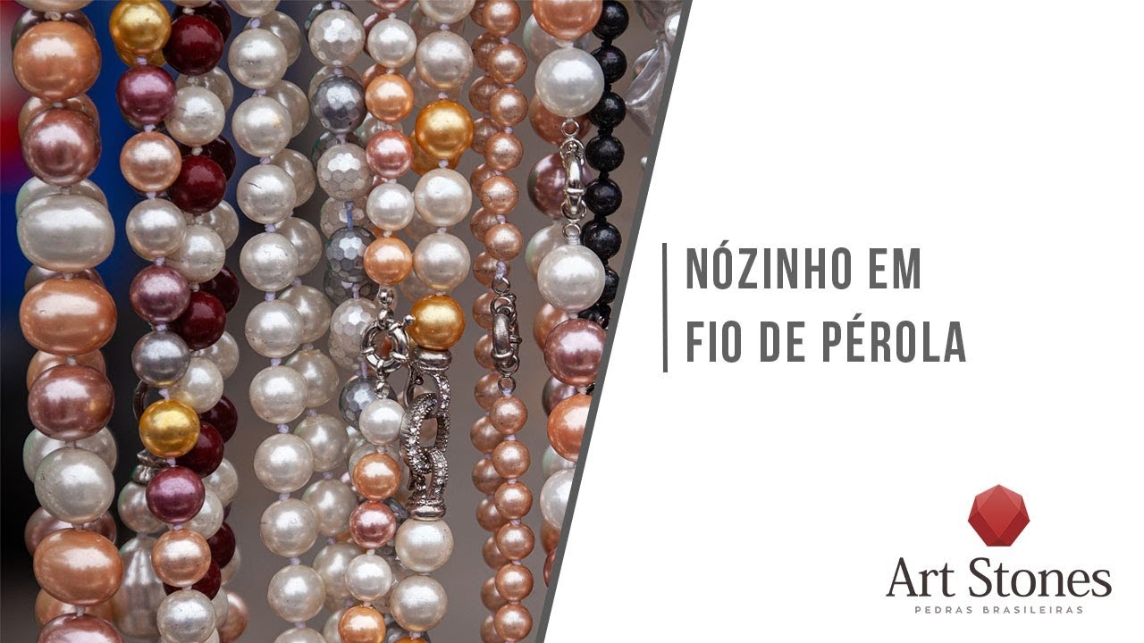 Como dar nó em fio de pérola - Artstones