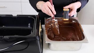 temper chocolate using a chocolate melting tank | chocolate melting machine